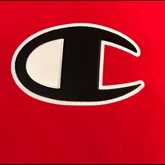 Champion Red Long Sleeve T- Shirt Small NWT - Picture 4 of 8